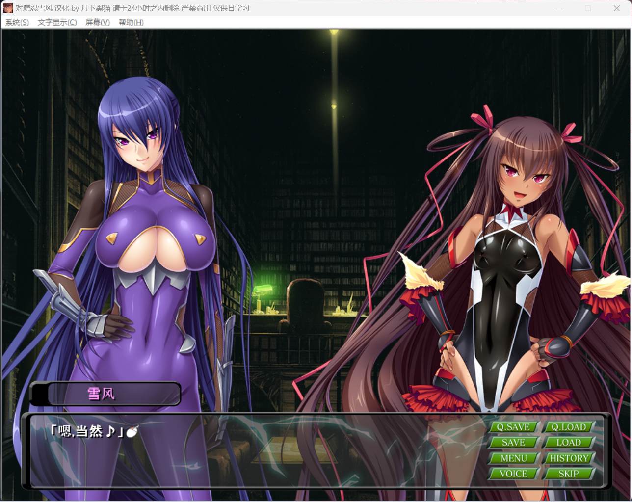 【大拔作ADV/汉化/全CV】对魔忍雪风【安卓+PC】AI精翻汉化版+全CG回想【新汉化/900M】